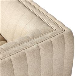 Leo Modern Classic Cream Tufted Outdoor Sofa - 97"|
