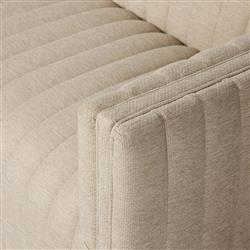 Leo Modern Classic Cream Tufted Outdoor Sofa - 97"|