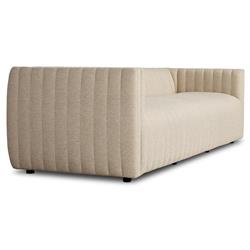 Leo Modern Classic Cream Tufted Outdoor Sofa - 97"|