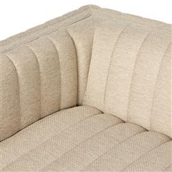Leo Modern Classic Cream Tufted Outdoor Sofa - 97"|