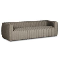 Leo Modern Classic Grey Tufted Outdoor Sofa - 97"|