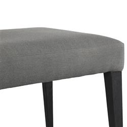 Ely Rustic Lodge Black Woven Teak Wood Outdoor Dining Chair|