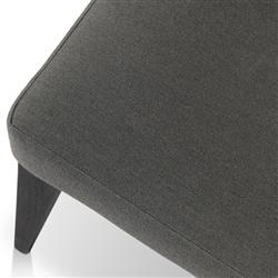 Ely Rustic Lodge Black Woven Teak Wood Outdoor Dining Chair|