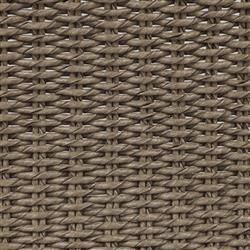 Ely Rustic Lodge Brown Woven Teak Wood Outdoor Dining Chair|