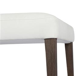 Ely Rustic Lodge Brown Woven Teak Wood Outdoor Dining Chair|