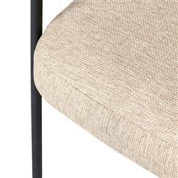 Penelope Modern Classic Beige Woven Outdoor Dining Arm Chair|