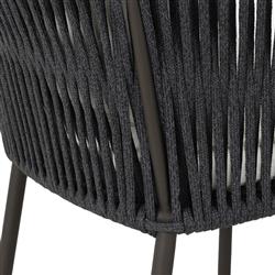 Porter Coastal Beach White Upholstered Bronze Aluminum Outdoor Counter Stool|