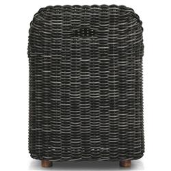 Celina Coastal Cream Upholstered Charcoal Teak Outdoor Dining Arm Chair|