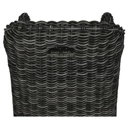 Celina Coastal Cream Upholstered Charcoal Teak Outdoor Dining Arm Chair|