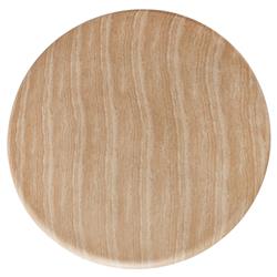 Emilia Modern Classic Sand Beige Concrete Round Outdoor Coffee Table|