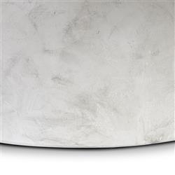 Emilia Modern Classic Off White Concrete Round Outdoor Coffee Table|