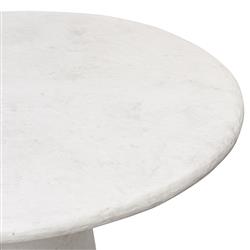 Emilia Modern Classic Off White Concrete Round Outdoor Dining Table - 48"|