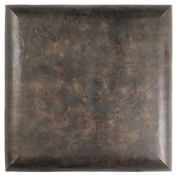 Jescha Modern Distressed Bronze Aluminum Square Outdoor Coffee Table - 48"|