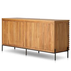 Georgina Coastal Beach Natural Teak Outdoor Sideboard|