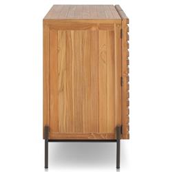 Georgina Coastal Beach Natural Teak Outdoor Sideboard|