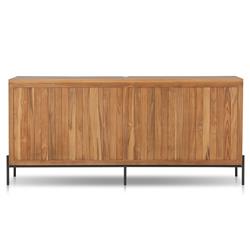 Georgina Coastal Beach Natural Teak Outdoor Sideboard|