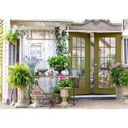 Clementine French Country Antique Classic Garden Plinth Pedestal - 24"|