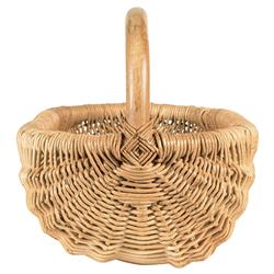 Gladys Coastal Beach Natural Woven Rattan Basket|