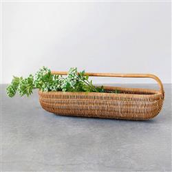 Gladys Coastal Beach Natural Woven Rattan Basket|