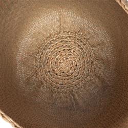 Verena Coastal Beach Natural Woven Seagrass Floor Basket - Set of 2|