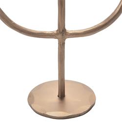 Marcello French Country Antique Brass Iron Candelabra|