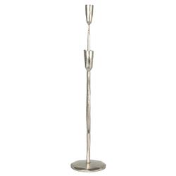 Marcello French Country Silver Iron Candelabra|