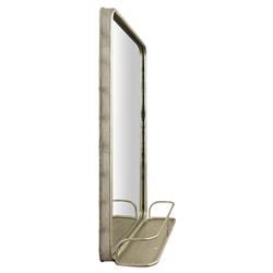 Beauden Modern Classic Antique Nickel Wall Mirror|