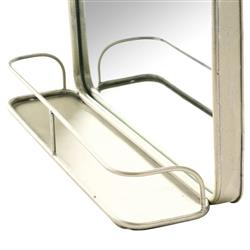 Beauden Modern Classic Antique Nickel Wall Mirror|