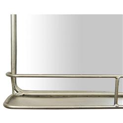 Beauden Modern Classic Antique Nickel Wall Mirror|