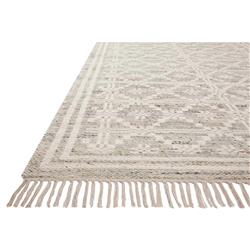 Galiana Coastal Grey Diamond Reversible Jute Rug - 3'6"x5'6"|