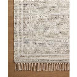 Galiana Coastal Grey Diamond Reversible Jute Rug - 3'6"x5'6"|