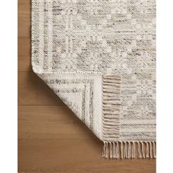 Galiana Coastal Grey Diamond Reversible Jute Rug - 3'6"x5'6"|
