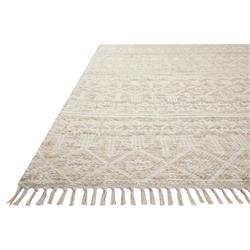 Galiana Coastal Beige Geometric Reversible Jute Rug - 3'6"x5'6"|