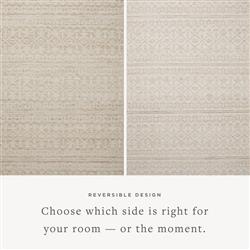 Galiana Coastal Beige Geometric Reversible Jute Rug - 3'6"x5'6"|