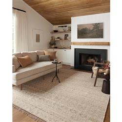 Galiana Coastal Beige Geometric Reversible Jute Rug - 3'6"x5'6"|