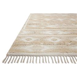 Galiana Coastal Natural Fringed Reversible Jute Rug - 3'6"x5'6"|