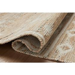 Galiana Coastal Natural Fringed Reversible Jute Rug - 3'6"x5'6"|