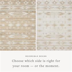 Galiana Coastal Natural Fringed Reversible Jute Rug - 3'6"x5'6"|