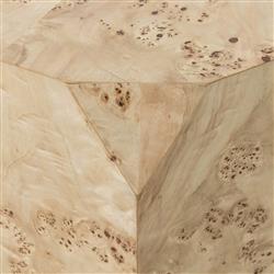 Daphne Modern Classic Light Brown Burl Wood End Table|