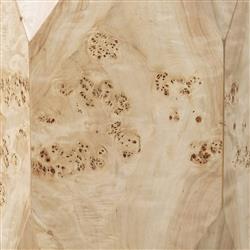 Daphne Modern Classic Light Brown Burl Wood End Table|