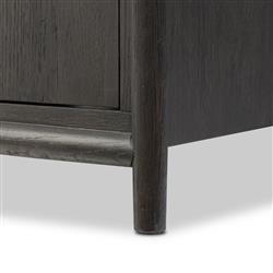 Genesis Rustic Lodge Black Oak Wood Sideboard|