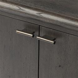 Genesis Rustic Lodge Black Oak Wood Sideboard|