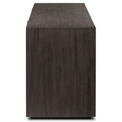 Lana Rustic Lodge Black Oak Wood Sideboard|