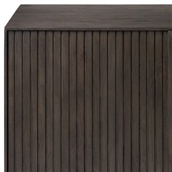 Lana Rustic Lodge Black Oak Wood Sideboard|