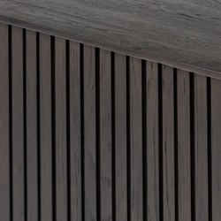 Lana Rustic Lodge Black Oak Wood Sideboard|