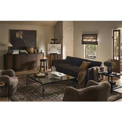 Caleb Rustic Lodge Brown Oak Media Console - 85"|