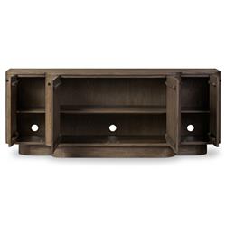 Caleb Rustic Lodge Brown Oak Media Console - 85"|