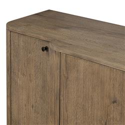 Caleb Rustic Lodge Brown Oak Media Console - 85"|