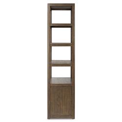 Zack Rustic Lodge Brown Oak Wood Bookcase|