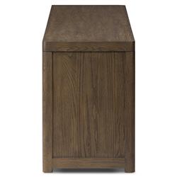 Zack Rustic Lodge Brown Oak Wood Media Console - 78"|